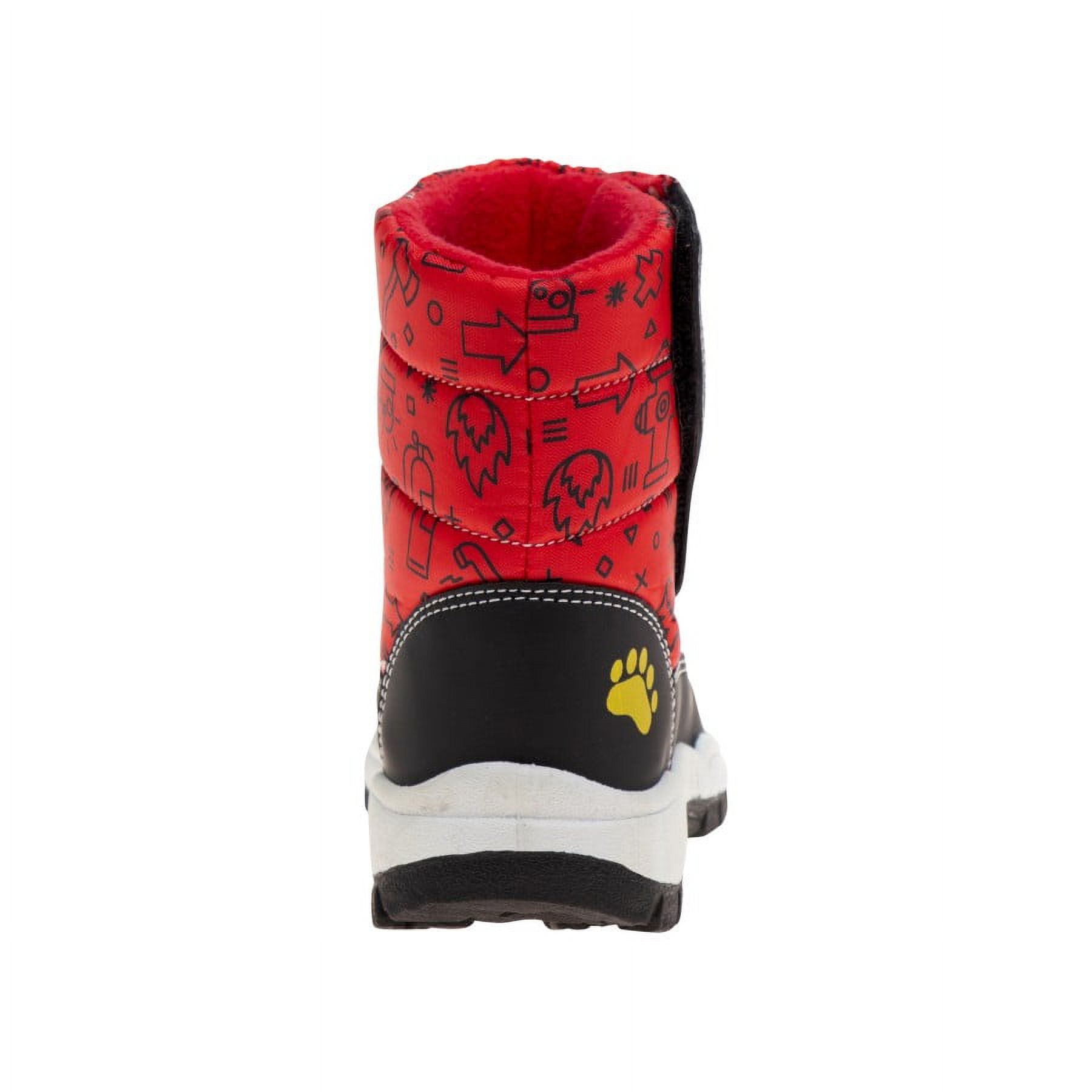 Rugged Bear Little Kids  Boys Snow Boots, Red, 8