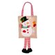 thumbnail image 1 of Adorno navideño con estampado de dibujos animados, bolsa de mano con rayas para colgar, bolsa de regalo festiva para niños, 1 of 2