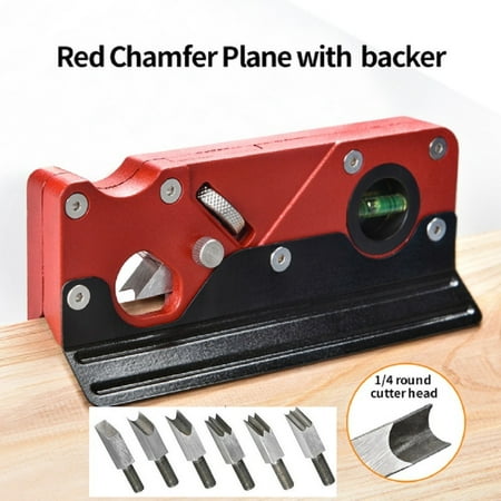 

Gerich 1 Pcs Chamfer Hand Planer with Backer Woodworking Edge Corner Plane Manual Planer