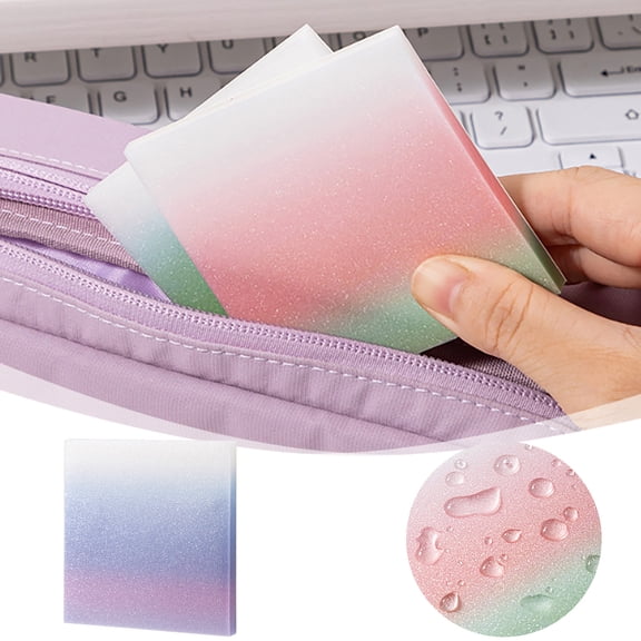 Glitter Sticky Notes Glitter Notepad Sticky Notes Transparent Self Stick Notes Pads Office&Craft&Stationery