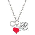 thumbnail image 1 of Delight Jewelry Silvertone Rescue Mom Infinity Ring - Red Heart Nurse Strong Zoe Necklace, 1 of 4
