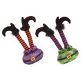 thumbnail image 1 of OULII Décoration de Cheminée Pieds de Décoration Violet Coton PP 2 Pcs, 1 of 8