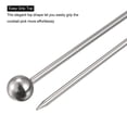 thumbnail image 3 of Uxcell Palillos de Cóctel de Metal 6 Piezas, Palillo de Cóctel de Acero Inoxidable Reutilizable en Forma de Bola para Bebidas, Frutas Plateadas, 3 of 5