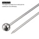 thumbnail image 3 of Uxcell Palillos de Cóctel de Metal 6 Piezas, Palillo de Cóctel de Acero Inoxidable Reutilizable en Forma de Bola para Bebidas, Frutas Plateadas, 3 of 5