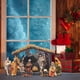 thumbnail image 5 of Injueey Belén navideño de tallado fino, conjunto de Navidad sólido y duradero, significado especial Artesanía, 5 of 6