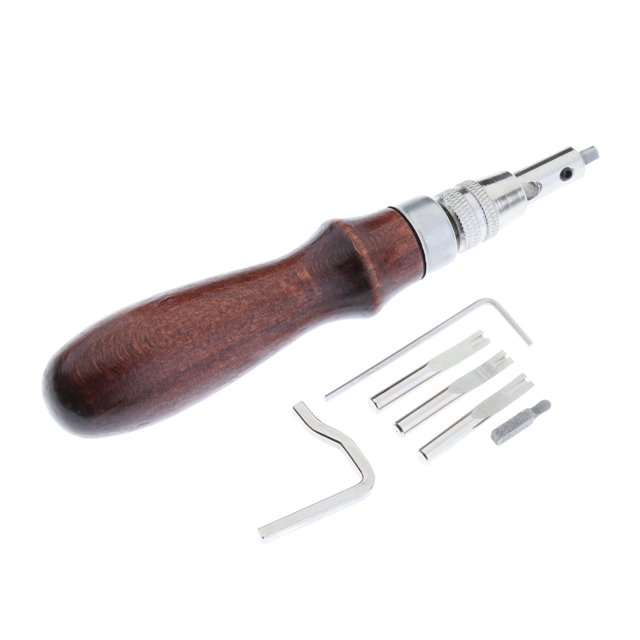 Herramienta de Ranura de Artesanía de Cuero Groover de Costura de Cuero Sunnimix Herramienta de borde de cucharón