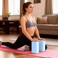 thumbnail image 2 of Leikefitness Yoga Blocks 2 Pack,Lightweight-High Density Eva Foam Soft Non-Slip for Yoga, Pilates, Meditation 9"×6"×3", 2 of 6