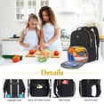 thumbnail image 5 of Matein Work Backpack with Insulated Lunch Compartment, 15.6in Waterproof Laptop Backpack with Anti-theft Pocket, Black, 5 of 8
