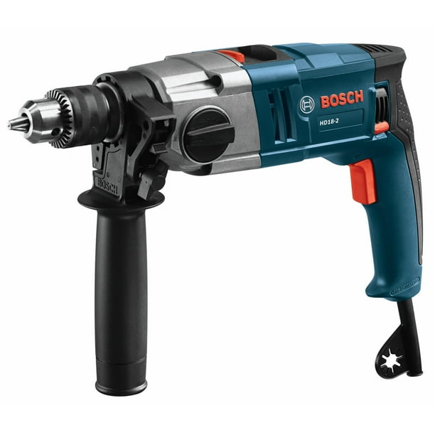Taladro percutor BOSCH HD18-2 de dos velocidades, 1,2 cm, 8,5 A, 120 V