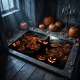 thumbnail image 4 of Halloween Themed Doormat Entryway Rug, Spooky Pumpkin Front Door Mat for Trick or Treaters, Non Slip Washable Mat for Indoor and Outdoor, Festive Halloween Floor Decoration for Home, 4 of 8