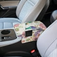 thumbnail image 3 of Renewold Car Center Console Cover Comfortable Armrest Storage Box Mat Anti-scratch Middle Console Cover Protective Cover Universal Fit Most Vehicle, SUV, Truck, Hummingbird Hydrangea Flower, 3 of 9
