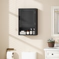 thumbnail image 2 of HOMCOM Bathroom Wall Cabinet, Medicine Cabinet, 40 x 20 x 60 cm, Black, 2 of 10