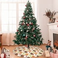 thumbnail image 7 of Lsque Thanksgiving Turkey Print Christmas Tree Skirt, Tree Skirt with Ties or Velcro, Perfect for Holiday Decorations, Halloween, and New Year-30", 7 of 7