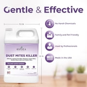 Hygea Natural Dust Mite Spray, Non Toxic, Kid Safe, and Pet Safe Pest Control Spray, 128 oz
