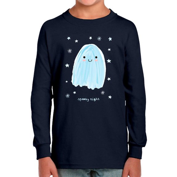 Funny Watercolor Ghost Long Sleeve Toddler -Image by Shutterstock, 2 Toddler