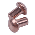 thumbnail image 3 of 600 Pcs 5/64 x 1/8 Inch Round Head Copper Solid Rivets Fasteners, 3 of 7