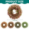 thumbnail image 3 of Artificial Floral Wreath, Front Door Home Decor Wreath, Indoor Outdoor Seasonal Decorative Flower Wreath, Floral Wreath For Home Porch Window Holiday Decor, 12", 3 of 9