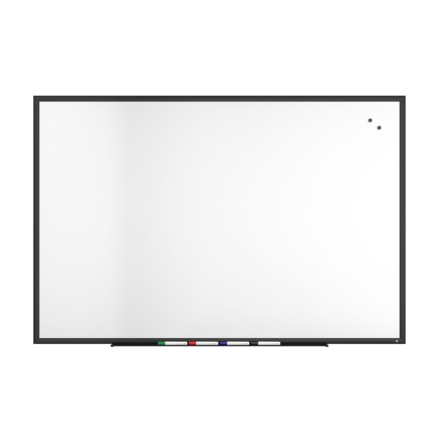 TRU RED Porcelain Dry Erase Board Black Frame 6' x 4' (TR61190