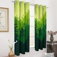thumbnail image 3 of Nature Forest Study Room Living Kitchen Bedroom For Blackout Curtain Printed 2 Panels, 3 of 6