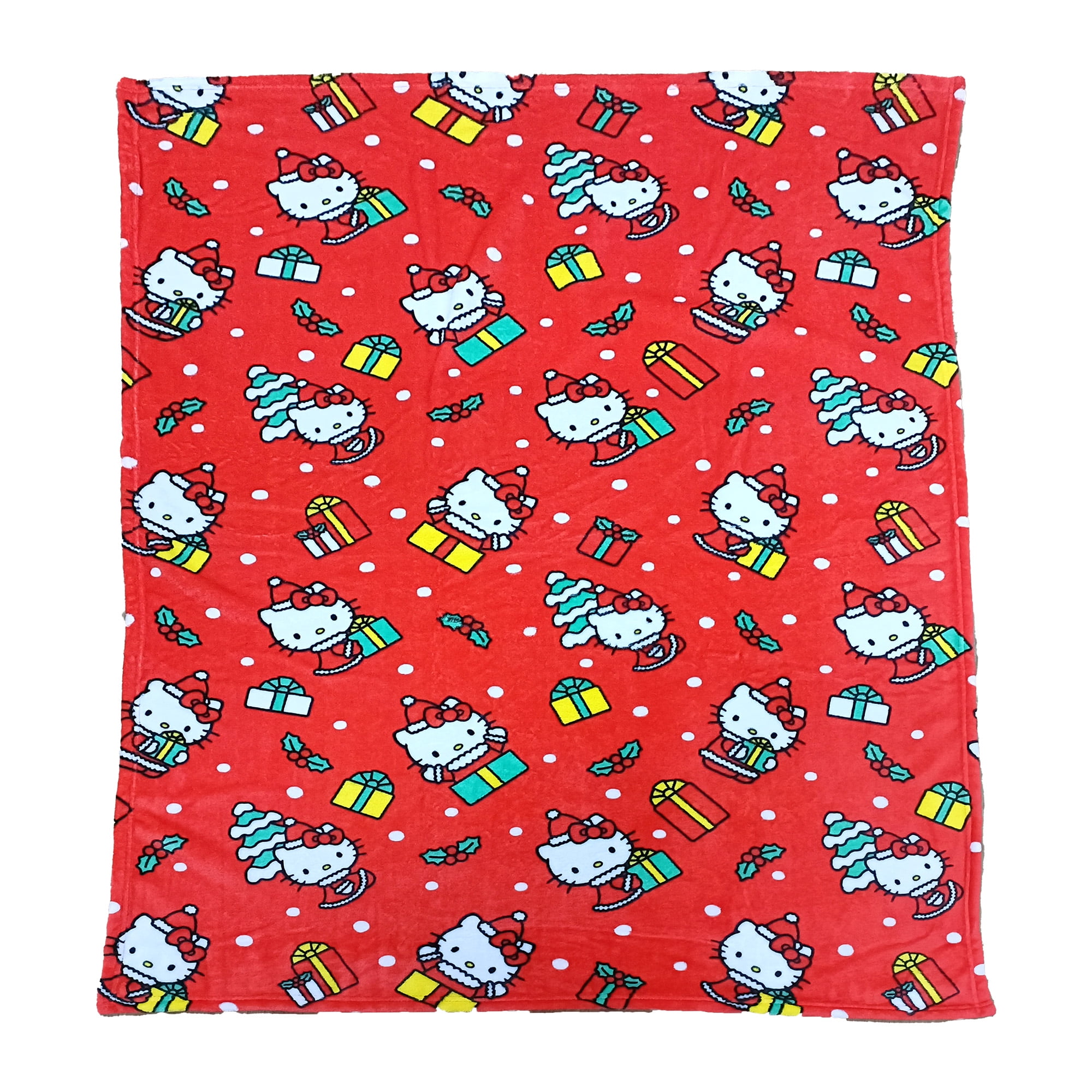 Hello Kitty Gifty Kitty Hugger Pillow & Silk Touch Throw Blanket Set 40×50 Inches