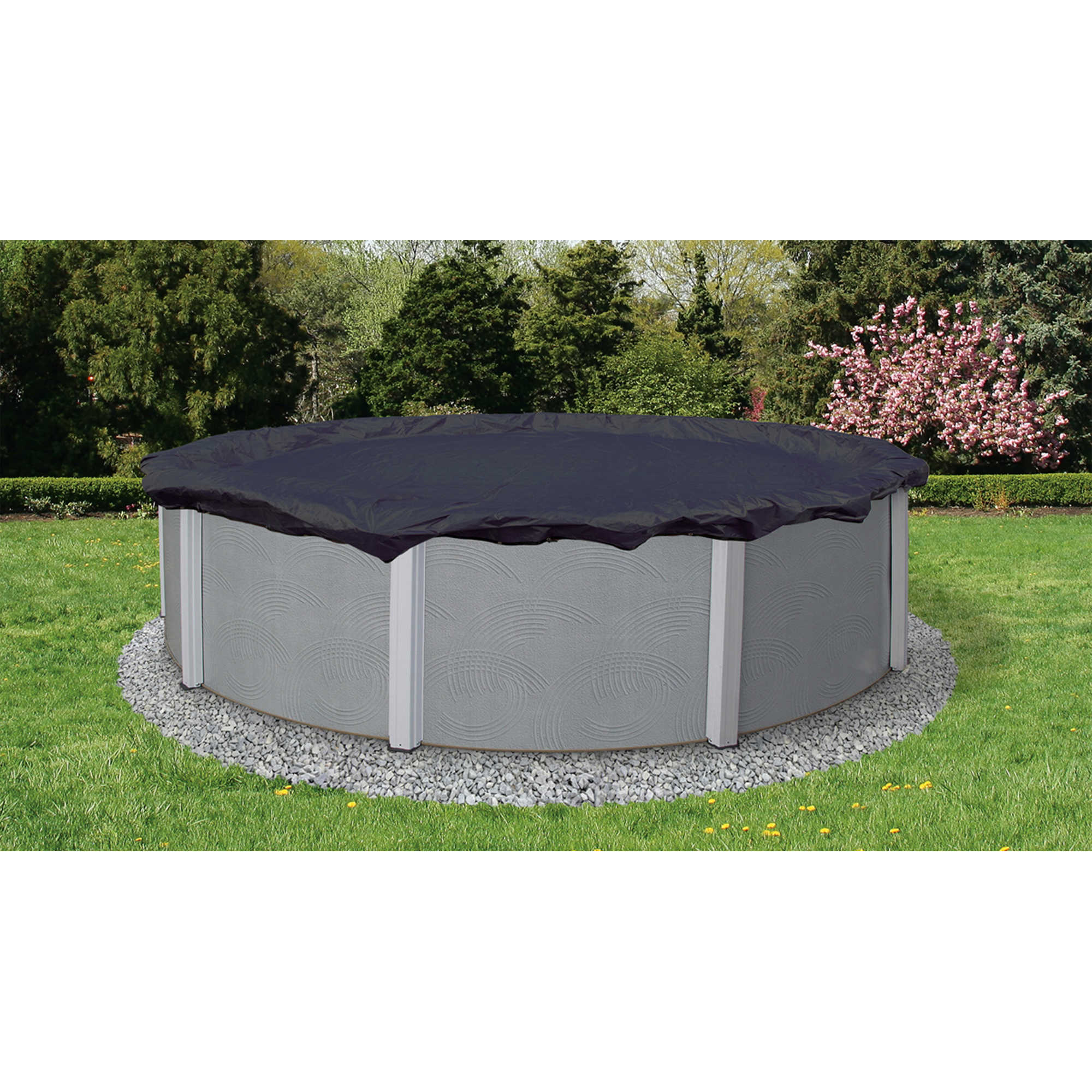 24-Ft Blue Wave 8-Year Round Above Ground Pool Winter Cover - Walmart.com
