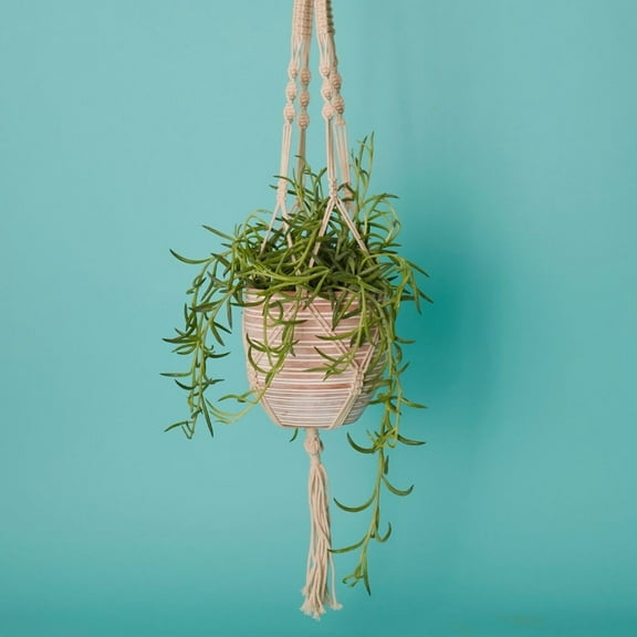 Macrame Terracotta Pot Hanging Set