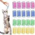 thumbnail image 2 of VSFAOV 100 Pack Pet Wide Colorful Springs Cat Toys Coil Spiral Springs for Cat Kitten Pets, 2 of 9