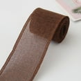 thumbnail image 3 of Cheers.US Burlap Wired Ribbon Rolls, Wrapping Burlap Ribbon Natural Orange Brown Olive Green Jute, for Christmas Crafts Decoration Wedding Floral Bows Trims Craft-196.85" x 2.36"&nbsp;, 3 of 7