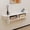 White, variant on Floating Solid Wood Console Table, 39'' Wall Mounted Narrow Entryway Table with Storage Shelf, Modern Couch Tables Small Entry Way Tables for Entryway, Front Hall, Hallway (Walnut, 39.37IN)