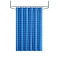 thumbnail image 2 of Mainstays 15-Piece Blue Windowpane Polyester Shower Curtain Bath Set, 70" x 72", 2 of 6
