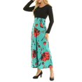 thumbnail image 3 of CHOK Women Boho Polka Dot Floral Printed Long Dress, 3 of 5