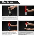 thumbnail image 4 of Electric Wine Opener - Electric Bottle Opener with Foil Cutter - One-click Button Automatic Wine Opener - Battery Operated - Reusable Wine Corkscrew With Light for Wine Lovers Gift (Red), 4 of 8