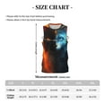 thumbnail image 4 of Sikiie Red And Blue Fire Cat Basketball Jersey Reversible Men's Mesh Athletic Sports Shirts Training Practice S-4XLXX-Large, 4 of 6