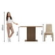 thumbnail image 4 of Juego de Comedor Madesa Manu Mesa Tablero de Madera con 2 Sillas Marrón/Imperial, 4 of 5