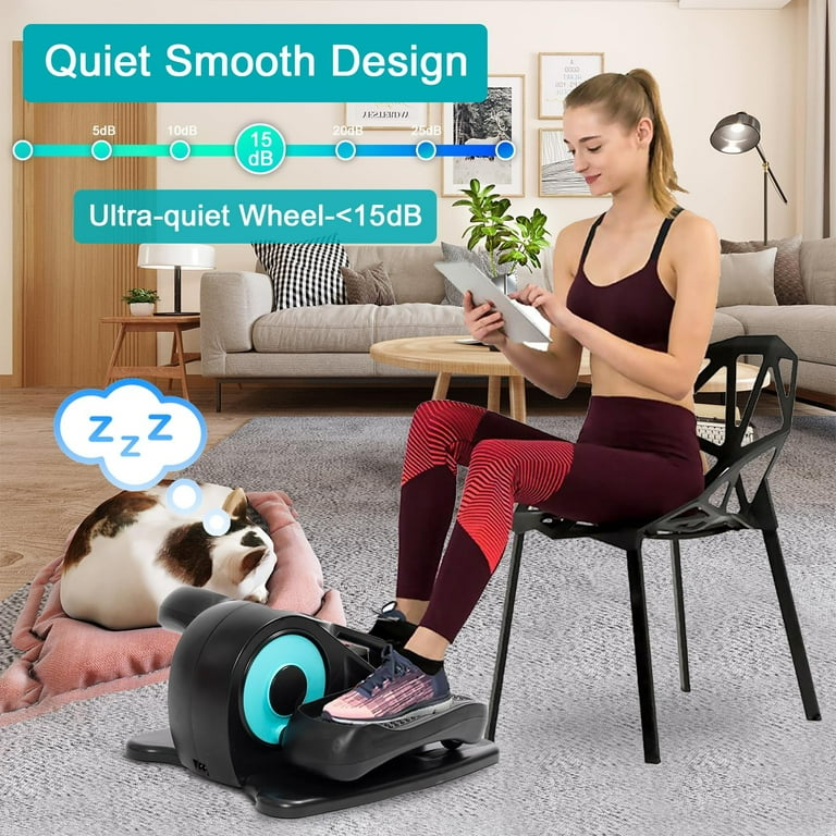 PROHIKER Under Desk Elliptical Machine, Electric Seated Pedal Exerciser, Mini Ellipse Leg Exerciser with Remote Control, LCD Display, Forward & PROHIKER Under Desk Elliptical Machine, Electric Seated Pedal Exerciser, Mini Ellipse Leg Exerciser with Remote Control, LCD Display, Forward &