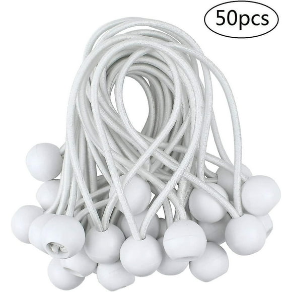 50 Pcs Elastic Ball Tensioner, Tarp Tensioner For Pavilion, Camping, Tent Cords, Curtains Extension Harness, 10cm