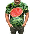 thumbnail image 2 of TKKCS Mens Funny Graphic T-Shirts- Fruit Print Crew Neck Short Sleeve Summer Casual Novelty Tees Green Size 2XL, 2 of 5