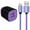 Purple, variant on Type C Charger USB C Cable Fast Charging Cable 6FT with USB Wall Charger Block,Hootek USB A to USB C Type C Cable 2 Port USB C Charger Block for Android Charging Cords USB-C Phone Cables, Purple