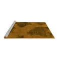 thumbnail image 2 of Ahgly Company Machine Washable Indoor Square Abstract Yellow Modern Area Rugs, 6' Square, 2 of 4