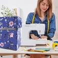 thumbnail image 6 of YXMEIGUO Sewing Machine Dust Cover, Protective Dustproof Waterproof Sewing Machine Cover with Side Handle and Essentials Covers Pockets Case for Most Standard Singer, Brother and Janome Machines, 6 of 7