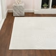 thumbnail image 3 of JONATHAN Y SANDSTONE 4 x 6 Area Rug, Ariana Art Deco Striped Arches Two-Tone - White/Cream, SND100B-4, 3 of 11
