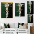 thumbnail image 4 of Designart "Golden Merge of Green and Black Ink II" Abstract Canvas Wall Art - Modern Green Abstract Painting Living Room Canvas Art, 4 of 6