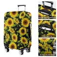 thumbnail image 5 of Black Green Leaf Sunflower Pattern Luggage Cover Fashion Suitcase Cover Baggage Covers Fit 25-28 Inch Luggage (Go Travel), 5 of 5