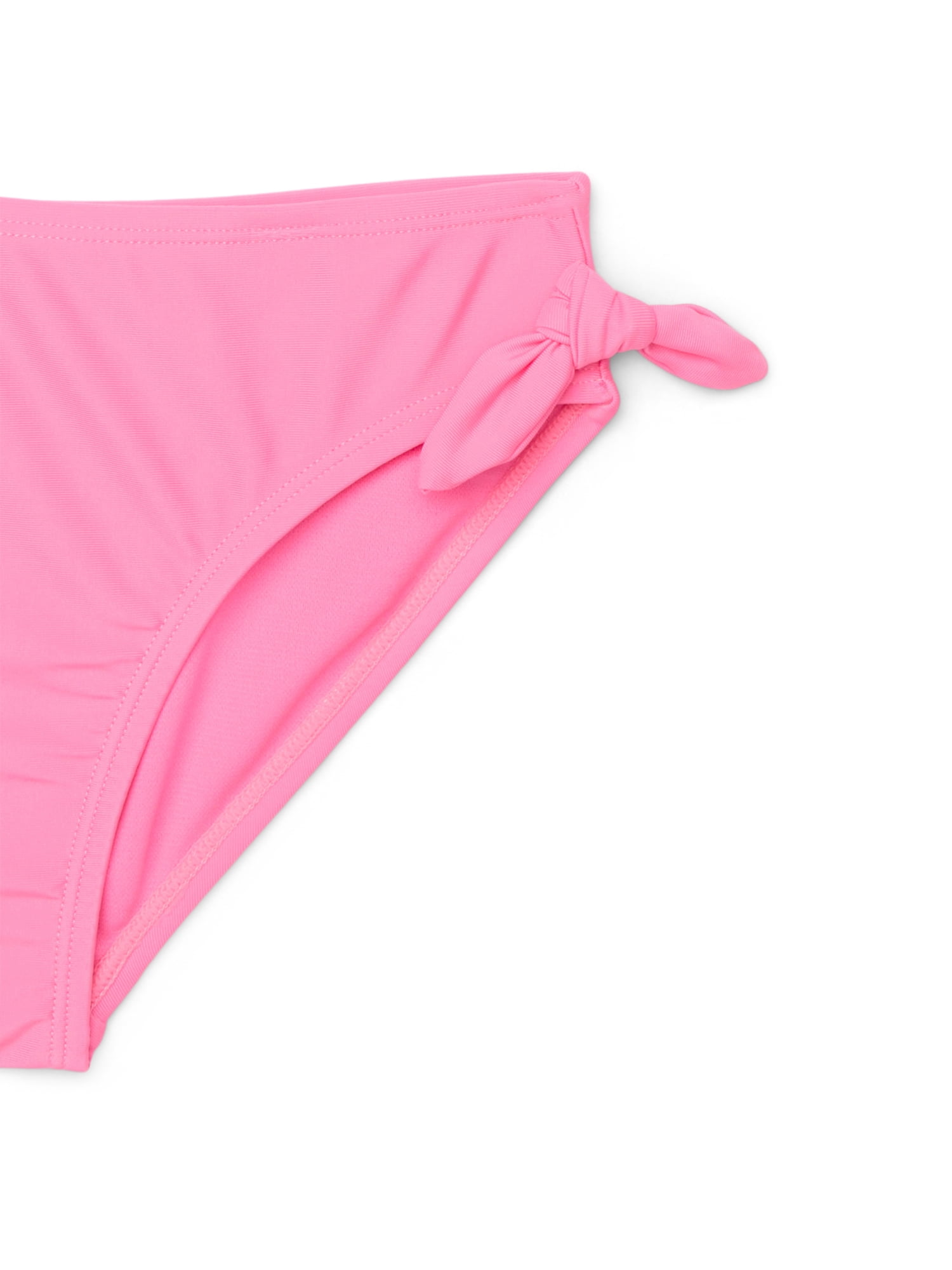 Wonder Nation Girls Cropped Rash Guard and Bikini Bottoms Swim Set with UPF 50, 2-Piece, Sizes 4-16