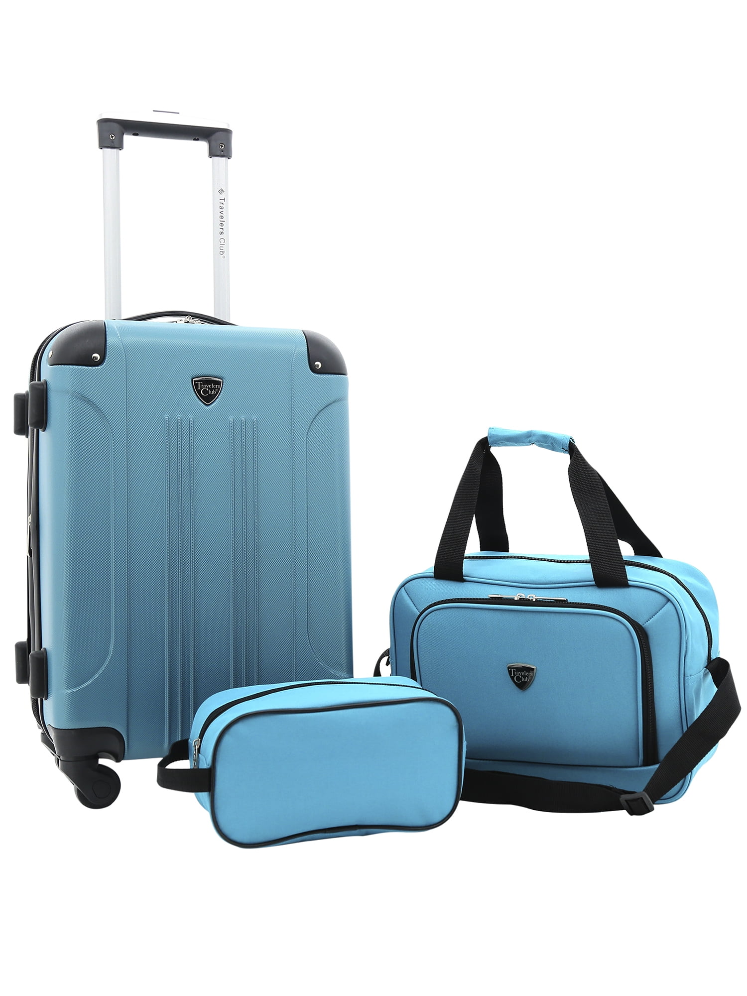 Travelers Club Chicago 3 Piece Expandable Carryon Hardside Luggage Set