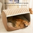 thumbnail image 5 of Autumn and Winter Dog Thousand Birds Check Large Dog Golden Retriever Big Deep Sleep Cat Kennel Pet Kennel, 5 of 17