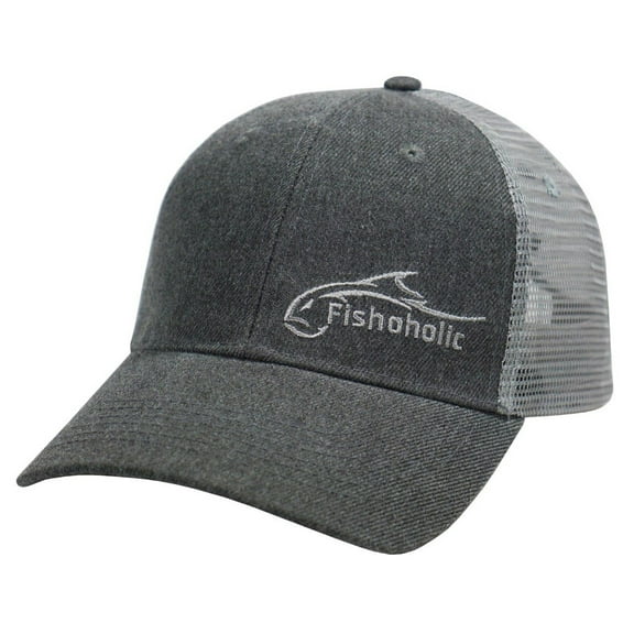Fishoholic Baseball Snapback Fishing Hat Trucker - Great Fishing Gift for Fishaholic (R)TM (snap-Left)