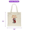 thumbnail image 5 of Merry Christmas Siberian Husky Enjoys Woofmas Winter Xmas Holiday Canvas Tote Bag Husky Dog Lover Gifts Reusable Shopping Grocery Bag - 02022, 5 of 5