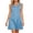 Light Blue, variant on Noric Women's Sleeveless Dresses Casual Cutout Neck A-Line Swing Dresses for Summer Party Vacation Beach