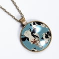 thumbnail image 2 of Cartoon Cow Necklace Personalized Custom Photo Round Pendant Adjustable Stainless Steel Necklaces with Gift Box for Men Women Mothers Valentine's Jewelry Gift, 2 of 6